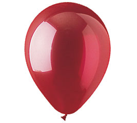 Crystal Red Helium Latex Balloon